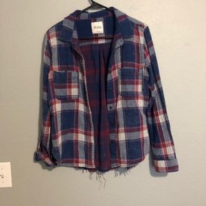 Distressed flannel